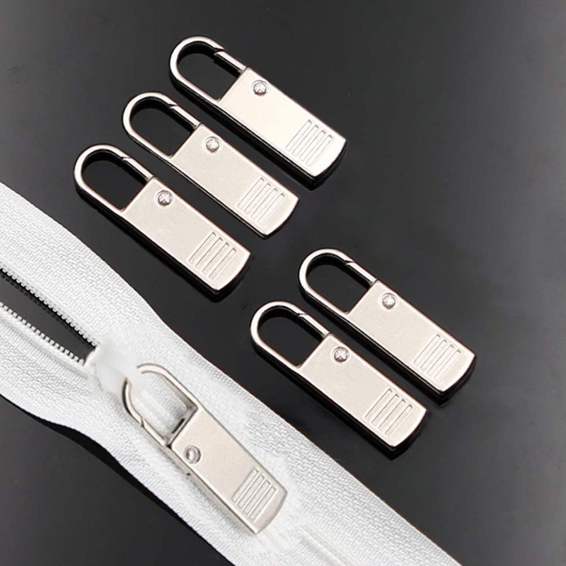 5/10PC Rits Slider Puller Instant Rits Reparatieset Vervanging Gebroken Gesp Reistas Koffer Rits Hoofd DIY Naaien Craft