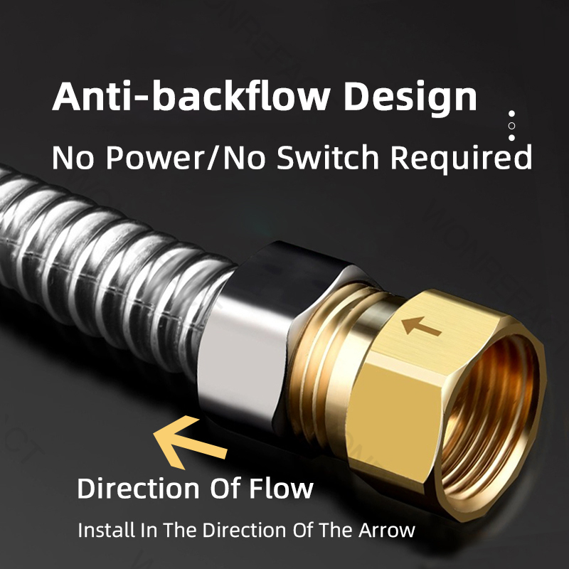 One-way check valve all-copper toilet anti-return bathroom water pipe stop valve anti-return water backflow check valve accessor