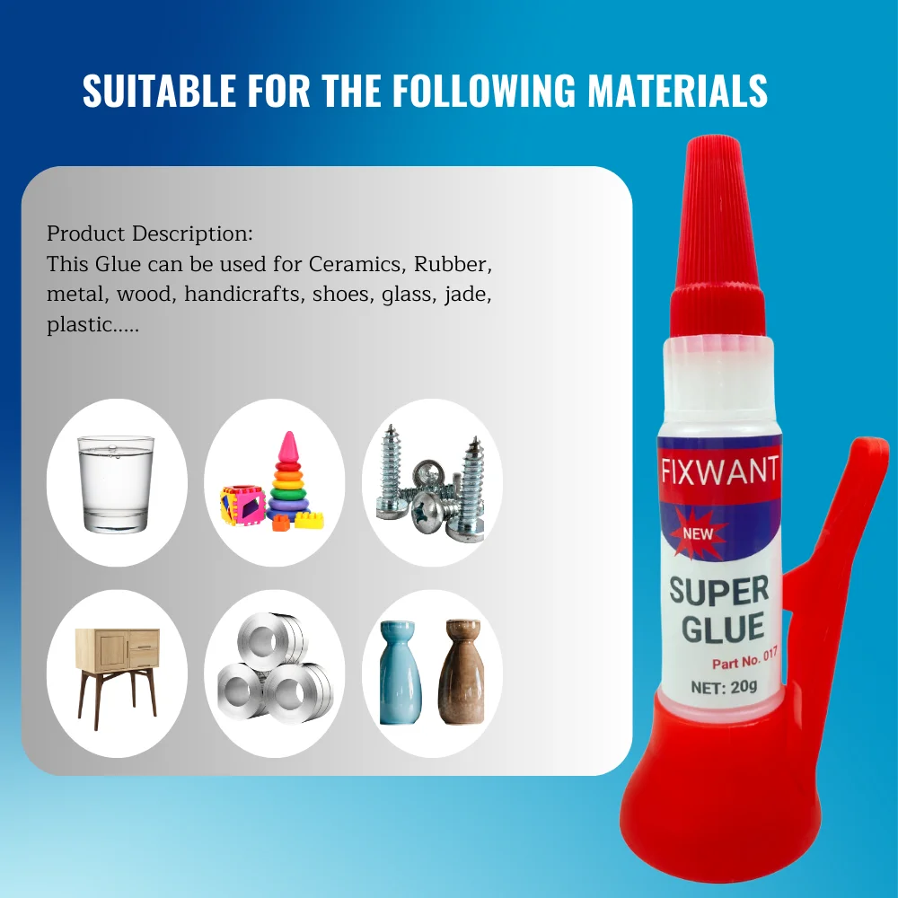 Universal Pure Oily CA Cyanoacrylate Adhesive - High Strength Multi-Purpose Super Glue