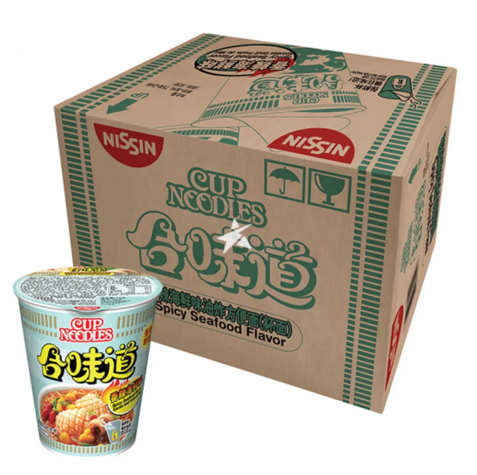 NISSIN Cup Noodles Kaisen Seafood Flavoured Instant Noodles, 24*72g