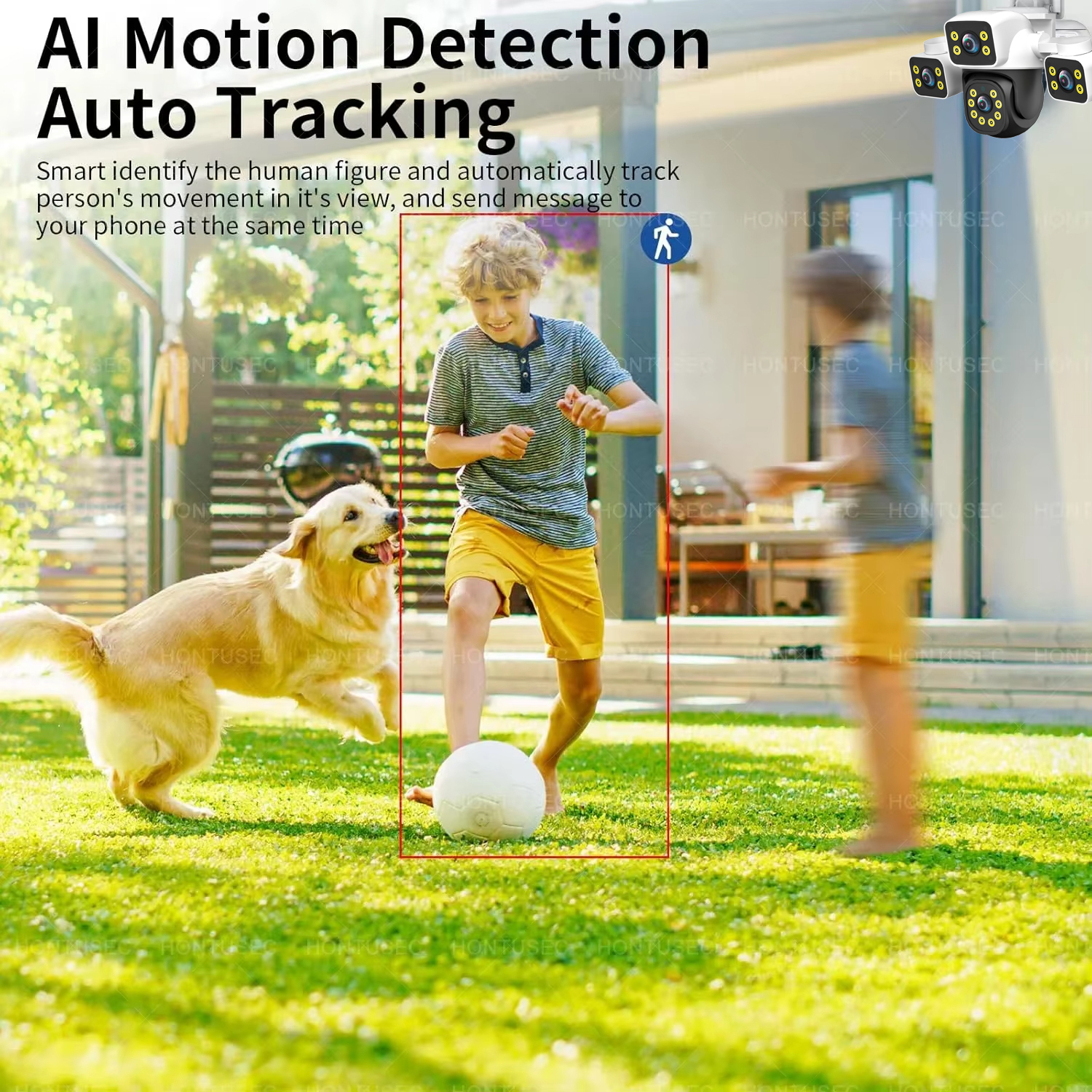 WiFi IP Camera 6K UHD Outdoor 12MP Three Screen Three Lens Human Type AI Detection Automatic Tracking Securit Monitoring IP CCTV