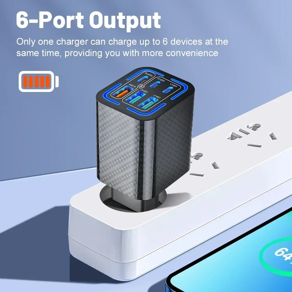 マルチポート USB C PD 充電器急速充電タイプ C 電話充電アダプタ iPhone 15 サムスン Xiaomi 14 Huawei 社急速充電器