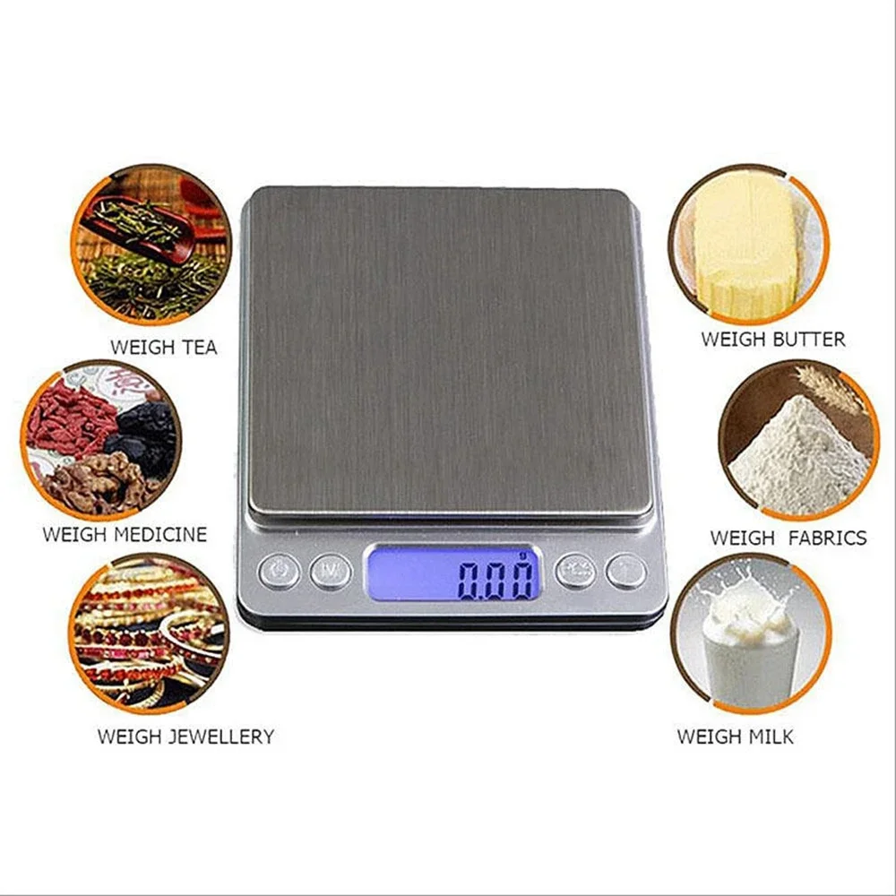 3000G X 0.1G Gram Cân Bỏ Túi Điện Tử Trang Sức Trọng Lượng Cân 500G X 0.01G Quy Mô/không Có Bao Bì Bán Lẻ