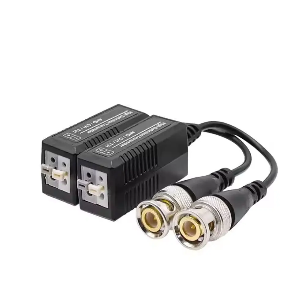 4 Uds (2 pares) AHD/CVI/TVI Twisted BNC vídeo CCTV Balun transceptores pasivos UTP Balun BNC Cat5 CCTV UTP Video Balun