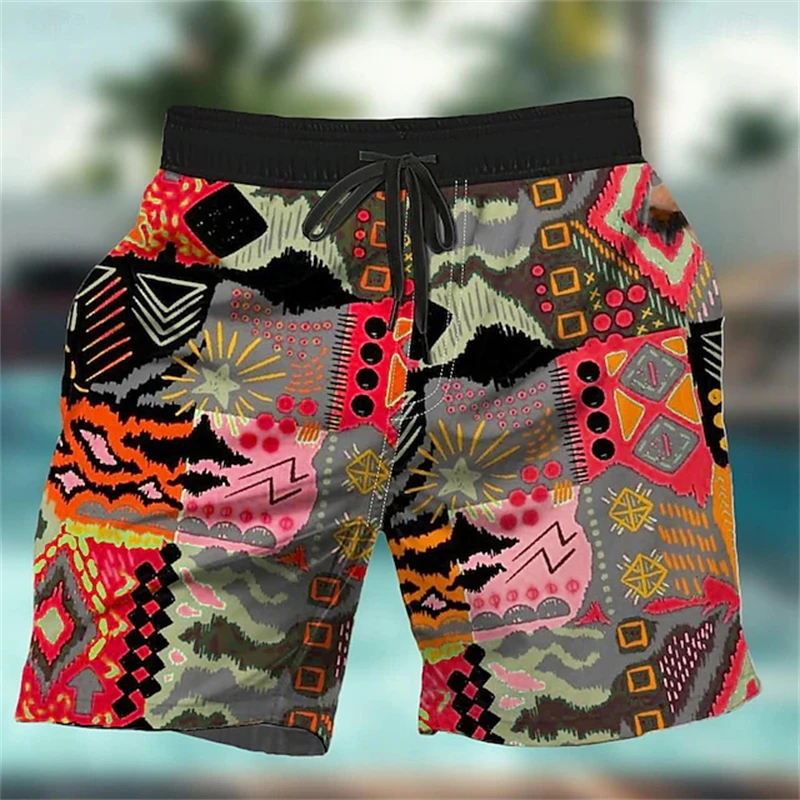 Short de plage imprimé Graffiti en 3D pour hommes et femmes, pantalon court décontracté, à la mode, Harajuku Y2k, maillot de bain