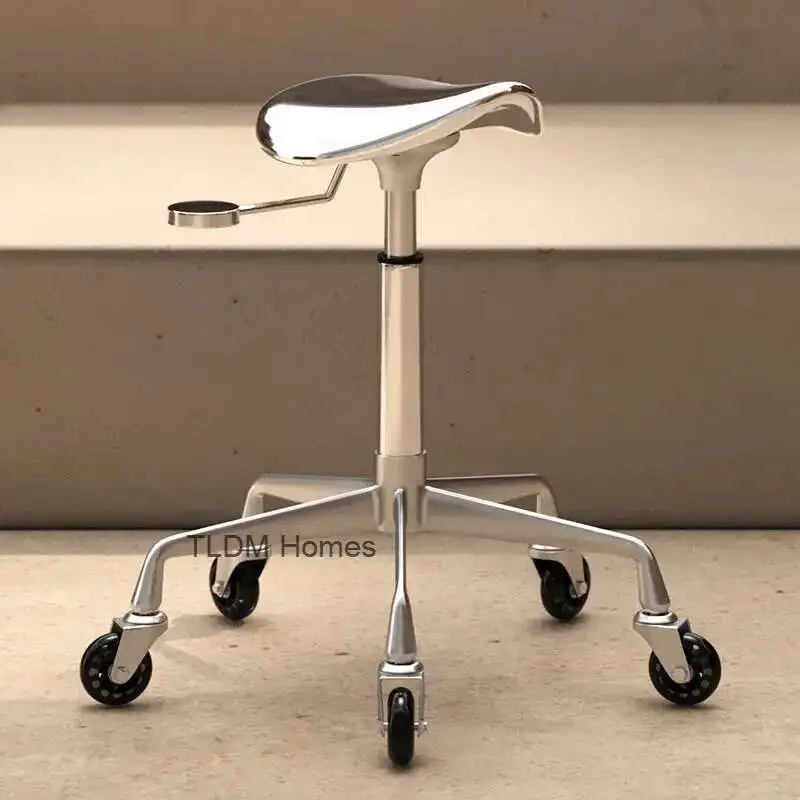 Cadeira de salão de beleza barbeiro recepção roda equipamentos loja profissional cadeira de barbeiro rotativa silla lashistas chaises barbearia
