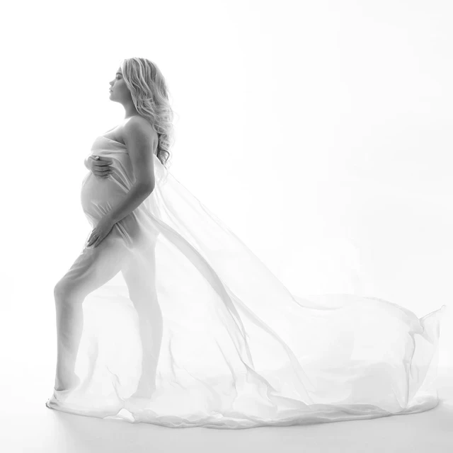 Tissu en mousseline de soie douce, accessoires de photographie de maternité, robe, accessoires de prise de vue en Studio, Tulle Transparent, tissu de modélisation Simple