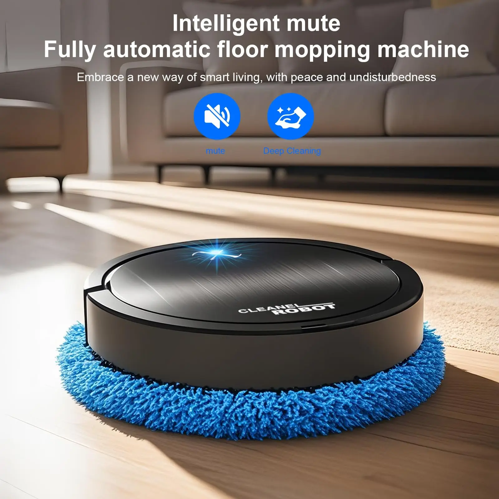 Xiaomi Floor Mopping Robots Silent Floor Scrubber Cleaning Wet and Dry Smart Home Floor Sweeping Automatic Electric Clean Robot