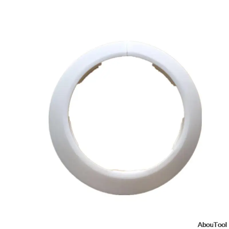 ฝาครอบท่อตกแต่งท่อ PVC แหวนท่อระบายน้ําท่อสีขาวสําหรับเครื่องปรับอากาศท่อในครัวเรือนท่ออุปกรณ์เสริม 10-140