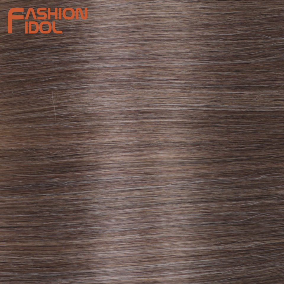 28 Zoll 3PCS 300g Yaki Gerade Pony Haar Bundles Häkeln Zöpfe Haar Synthetische Flechten Haar Ombre Braun häkeln Haar Verlängerung