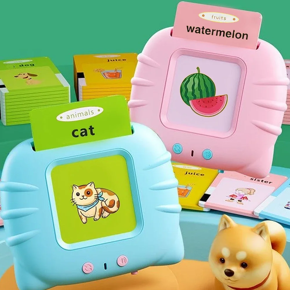 Early Education Flash Card Machine Learning Talking Language English Electronic Audio Book Toy Children Birthday Gift