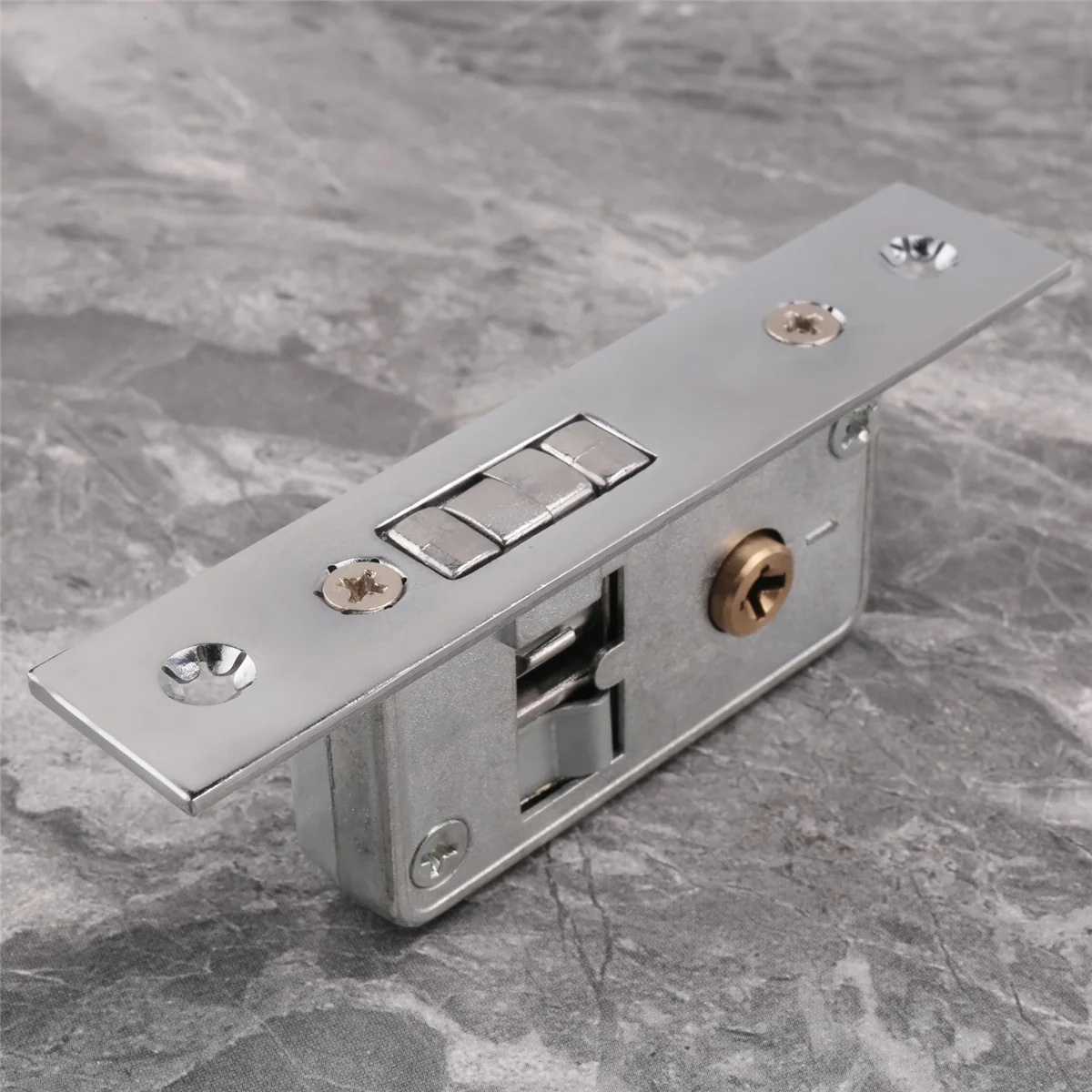 Cerradura de puerta/invisibles N82R, cerradura de gancho de puerta corredera, cuerpo de cerradura de aleación, puerta de vidrio con marco, resistente, duradero, herrajes para puertas
