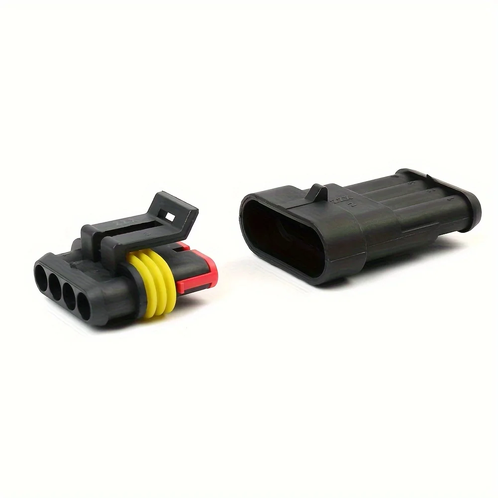 352 unidades terminal de conector elétrico de carro à prova d'água plugue de fio de carro 1 2 3 4 pinos