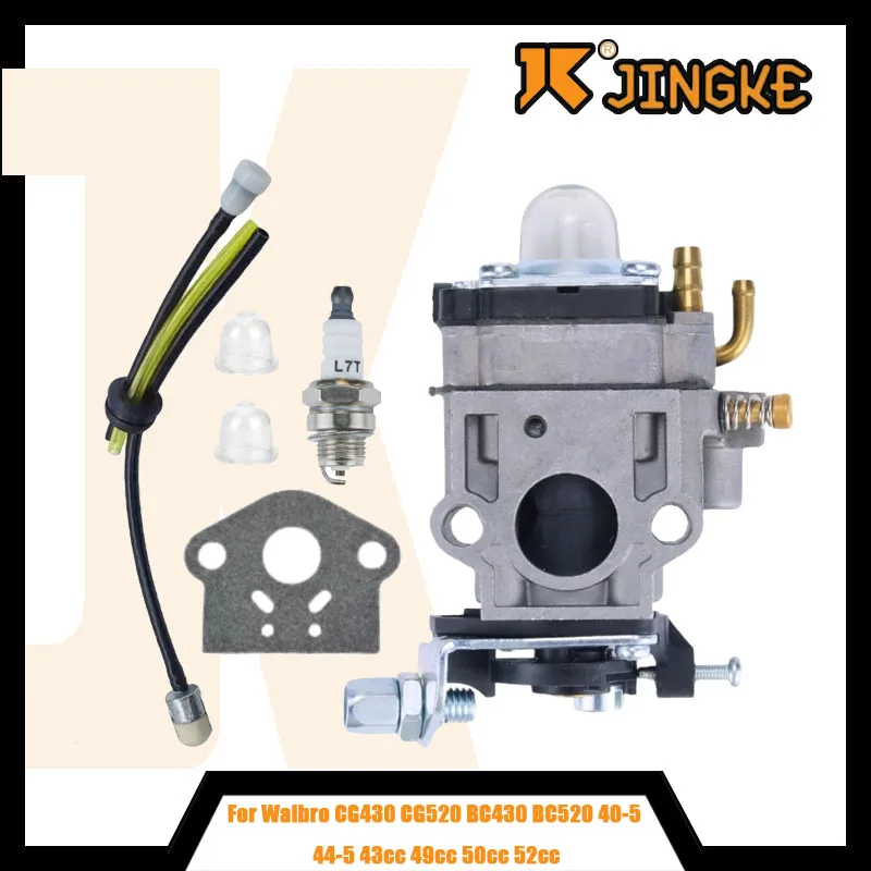 Для Walbro CG430 CG520 BC430 BC520 40-5 44-5 43cc 49cc 50cc 52cc кусторез 2-тактный двигатель бензиновый триммер для травы карбюратор