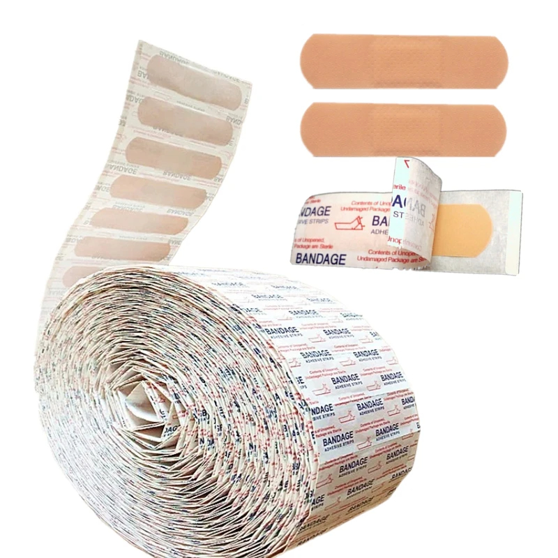 50 unids/set PE tirita impermeable transpirable yeso para heridas tiras de primeros auxilios vendaje parche vendajes adhesivos 72*19mm Woundplast
