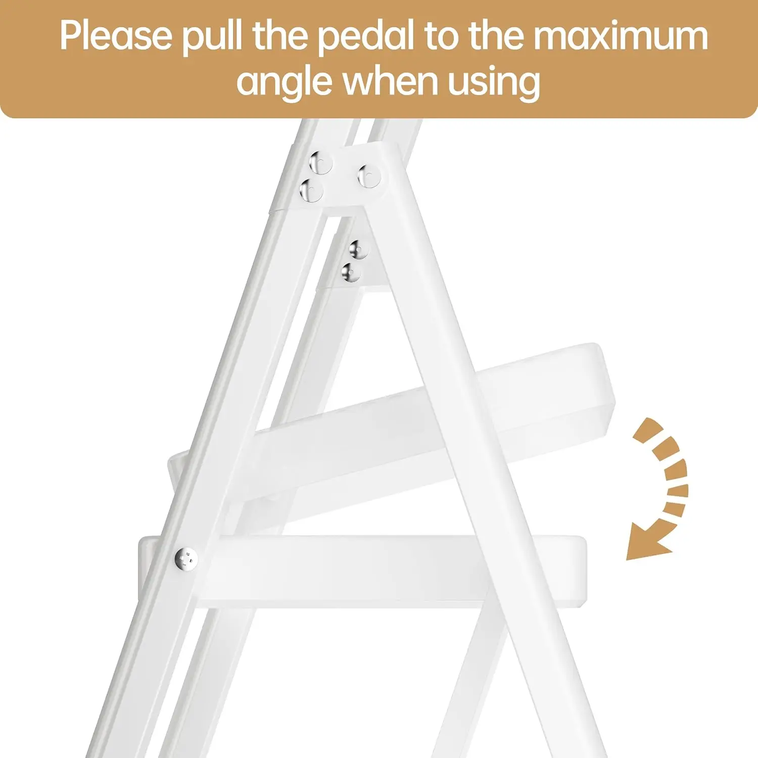 Stufen Trittleiter Klappbar, Mit Handlauf Haushaltsleiter, Widened Anti-Slip Stufen, Multifunctional Ladder, Loadable b