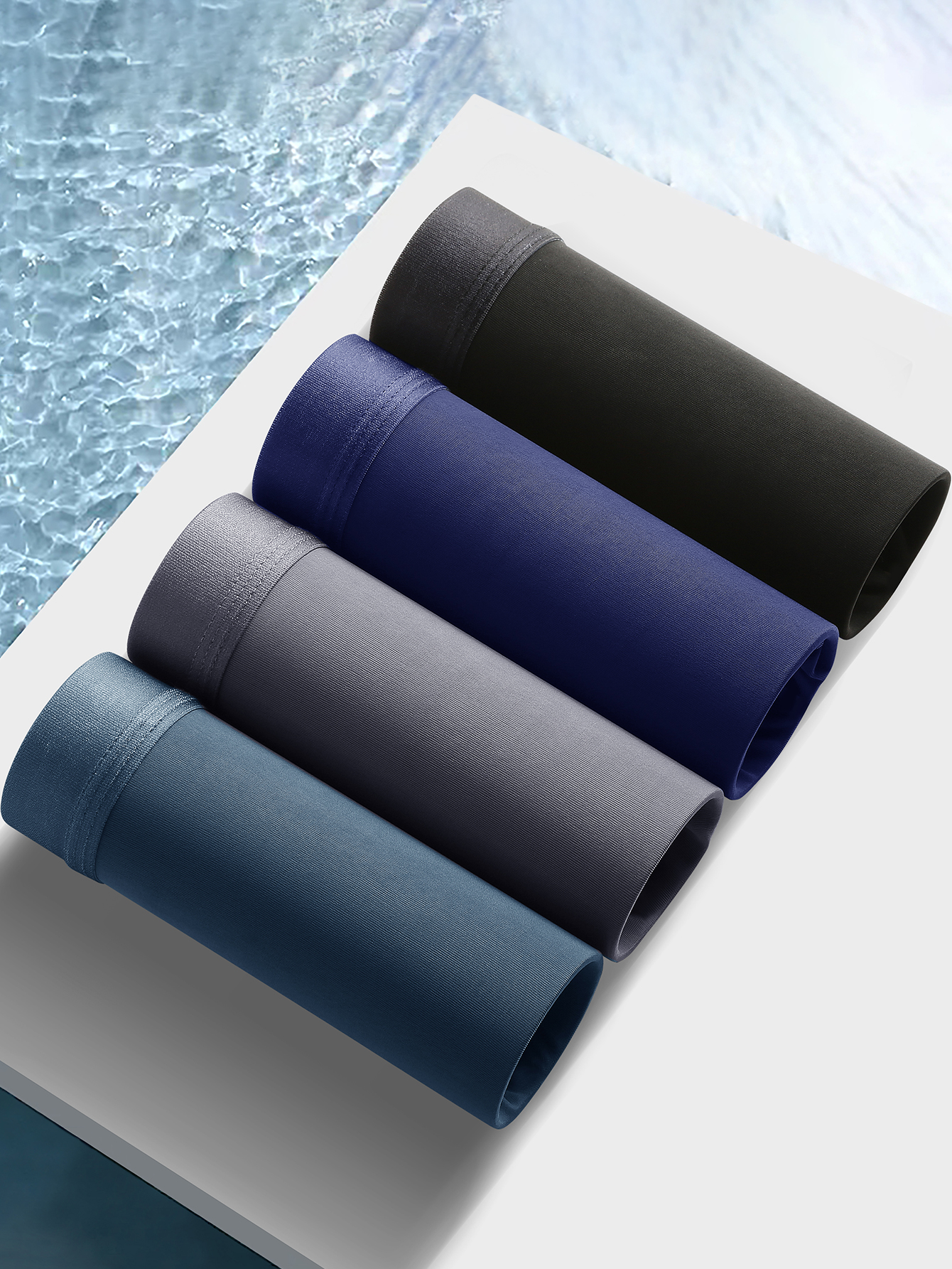 4 pezzi intimo da uomo morbido e confortevole boxer pantaloncini antibatterico fresco traspirante seta di ghiaccio 4 colori smoothventilate moda