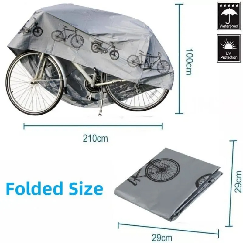 Capa de chuva à prova d'água para bicicleta, capa para proteção solar ao ar livre, mtb, acessórios para bicicleta