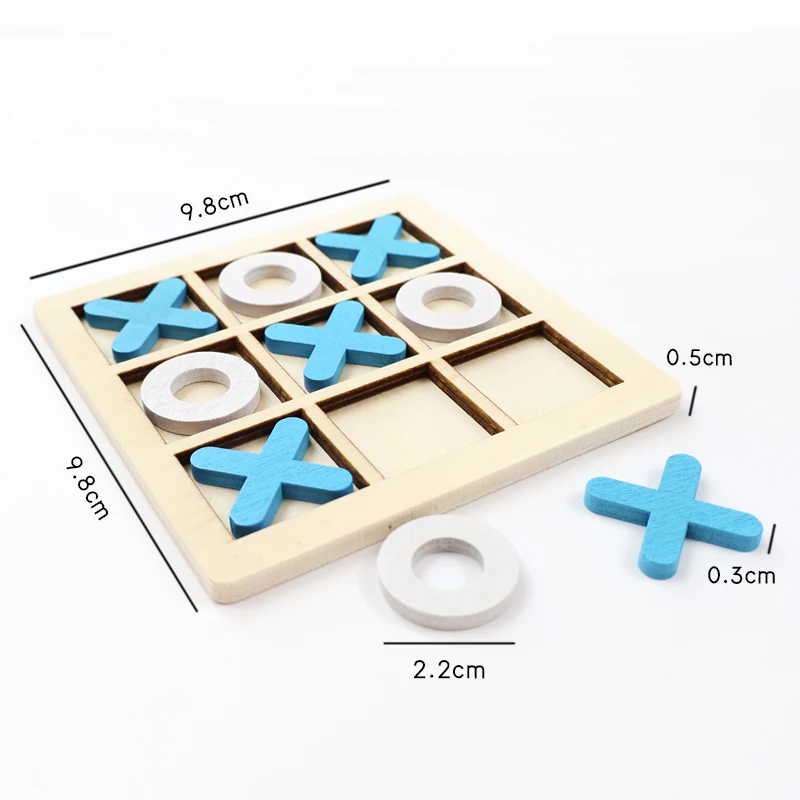 Montessori Wooden Puzzle Brain Training Table Game Leisure Board Toys Interactive Chess Games Educational For Children Gift