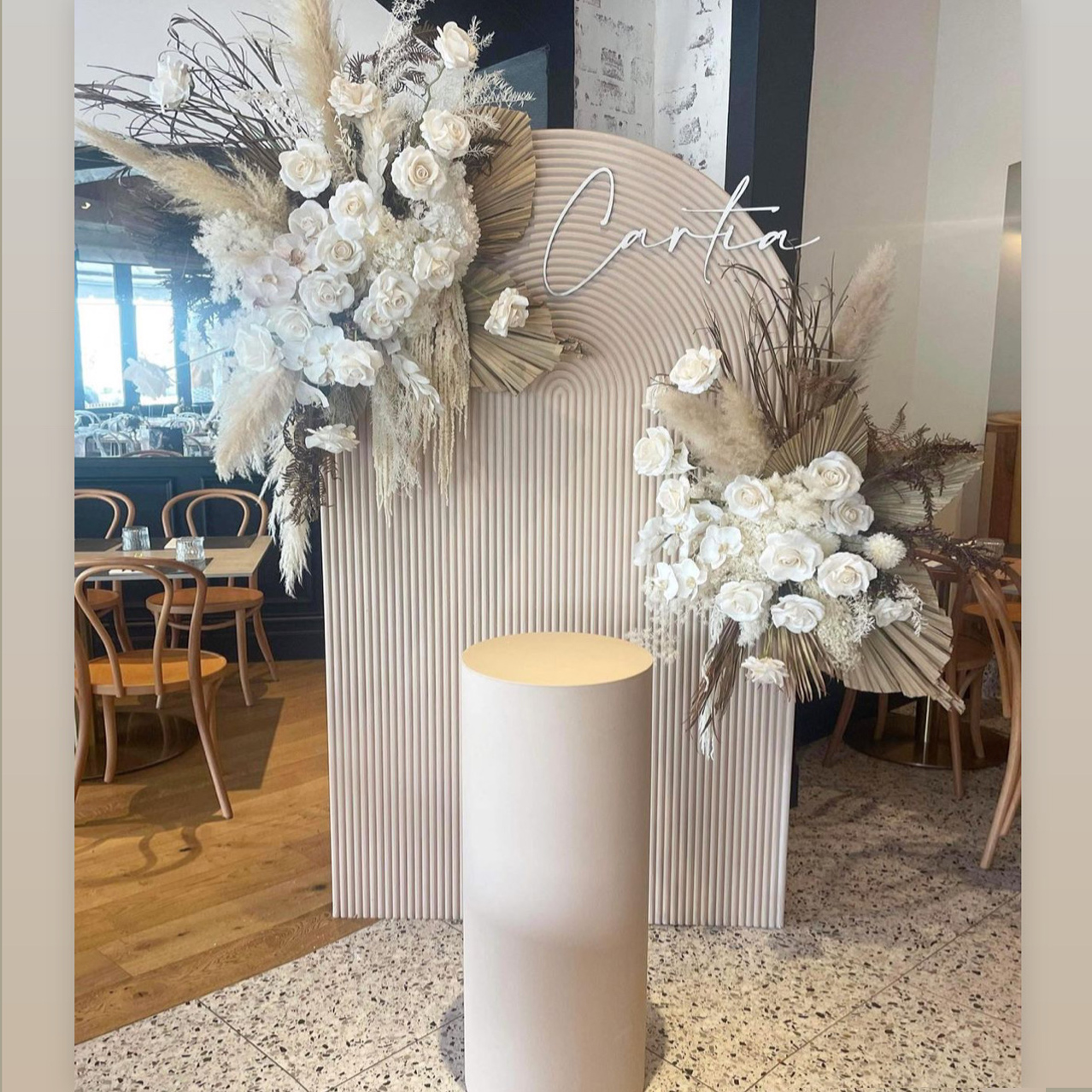 PVC 아치 배경 벽, 웨딩 이벤트 장식 파티