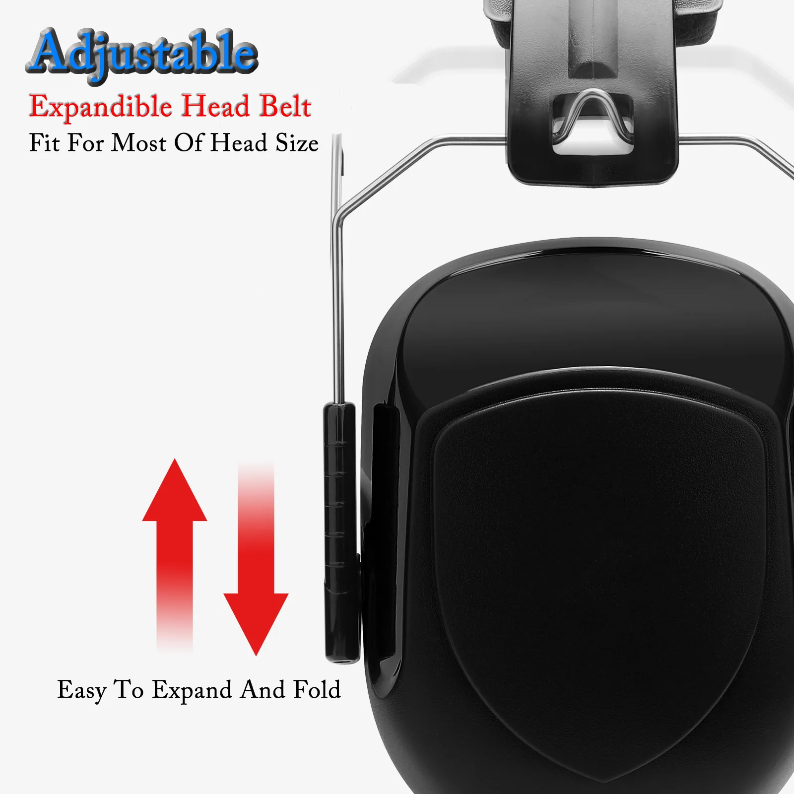 New Anti-Noise Adjustable Head Earmuffs SNR-34dB Ear Protector Ear Muff  For Work Study Shooting Woodwork Hearing Protection