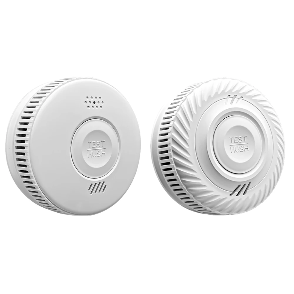 WiFi Smart Fire Alarm เครื่องตรวจจับควันที่ใช้แบตเตอรี่พร้อมปุ่มทดสอบเครื่องตรวจจับอัคคีภัย 85dB สําหรับห้องนอนบ้านและห้องเด็ก