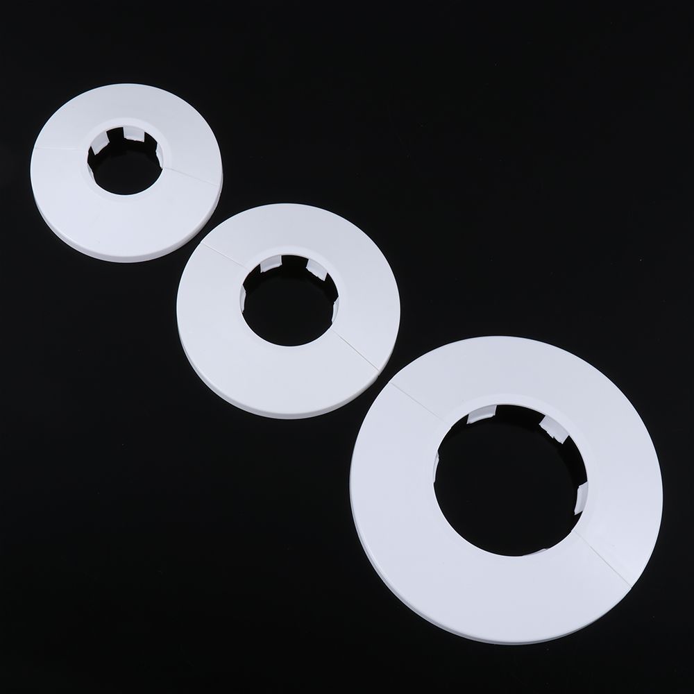 1 шт., пластиковые накладки на трубы с отверстием для стен