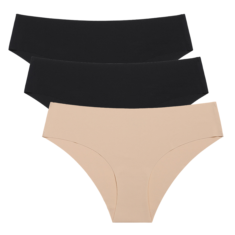 Женское Бесшовное Удобное Нижнее Белье С Низкой Посадкой, Однотонные Невидимые Трусики, S-XL, Повседневная Одежда