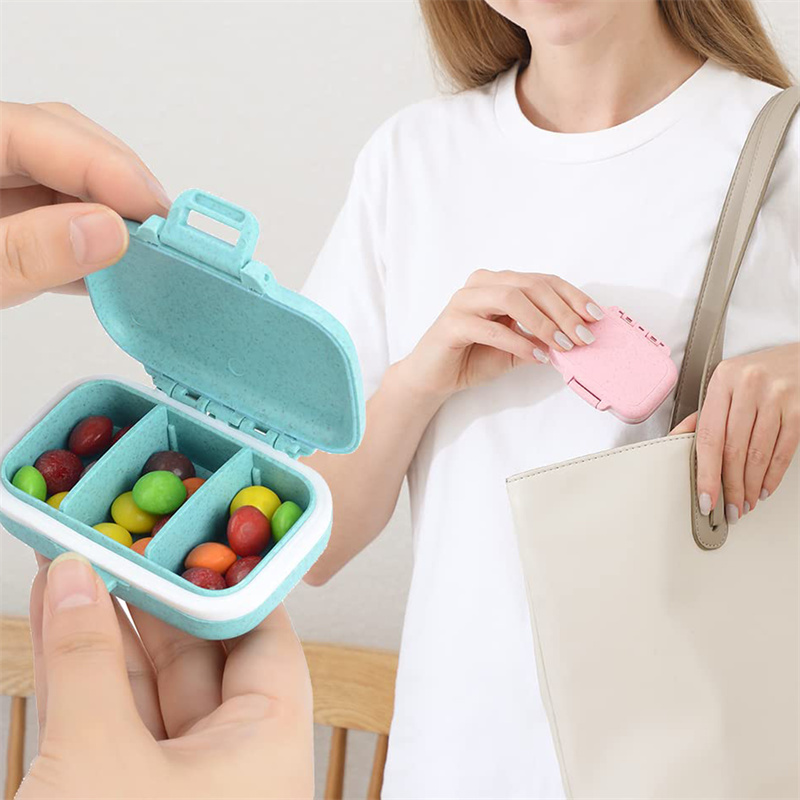 Mini przenośny organizer na pigułki Case 3 siatki Pudełko na pigułki Pojemnik do przechowywania tabletek Cotygodniowe pudełko na pigułki Etui na pigułki Dozownik leków