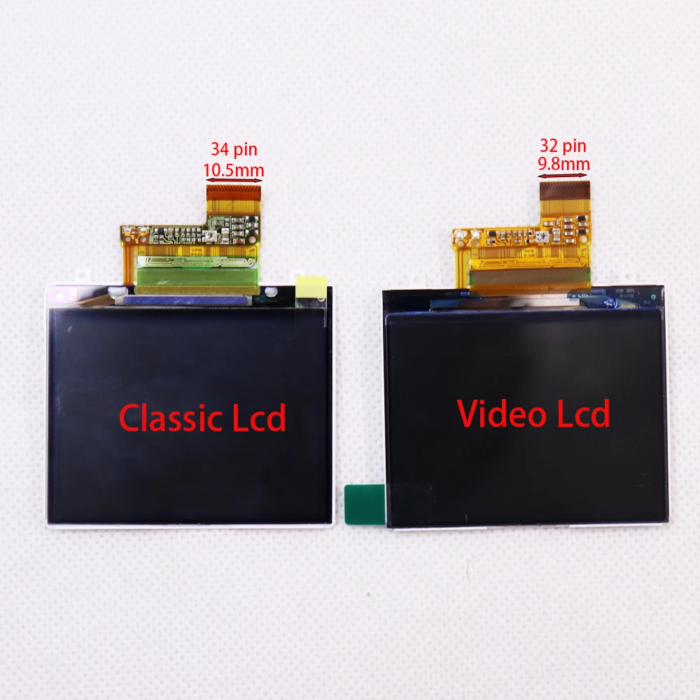 Pantalla LCD de repuesto para Apple iPod Video 5th 5.5th Gen 30GB 60GB 80GB Classic 6.5th 7th 7.5th Gen 80GB 120GB 160GB