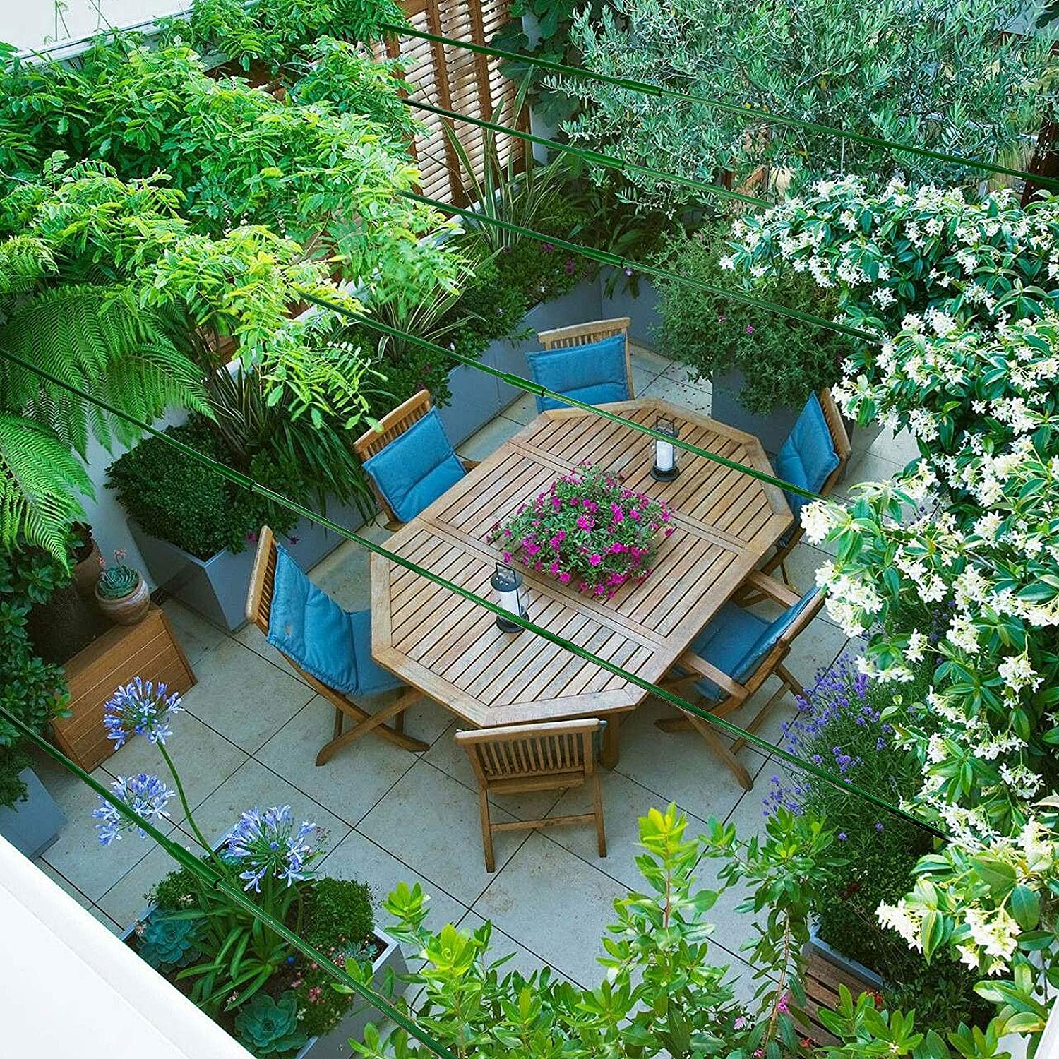 金属製の吊るすケージ,庭の装飾,家,登山の木のサポート,木の板,非接触,40cm, 25パック