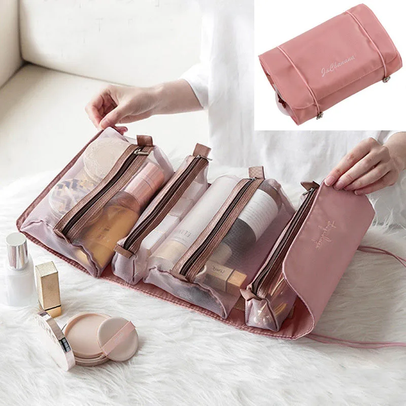 Grande capacidade de viagem saco cosmético multifuncional viagem saco cosmético feminino organizador de higiene pessoal armazenamento compõem caso ferramenta