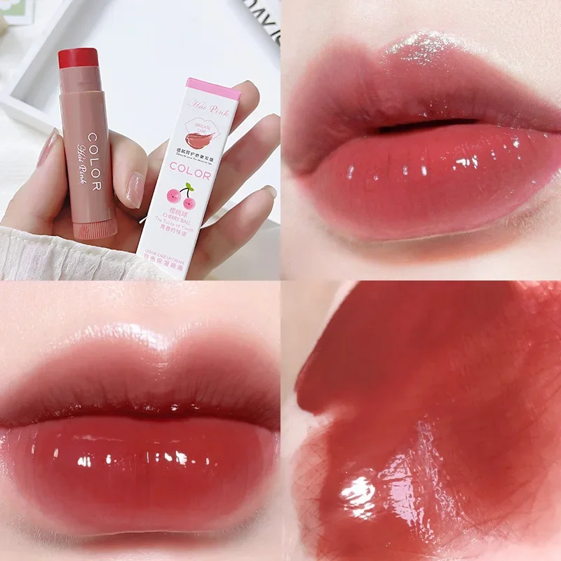 Bálsamo labial hidratante antiseco, fácil de llevar, cuidado de los labios, lápiz labial antigrietas, maquillaje de cuidado coloreado, 3/1 Uds.