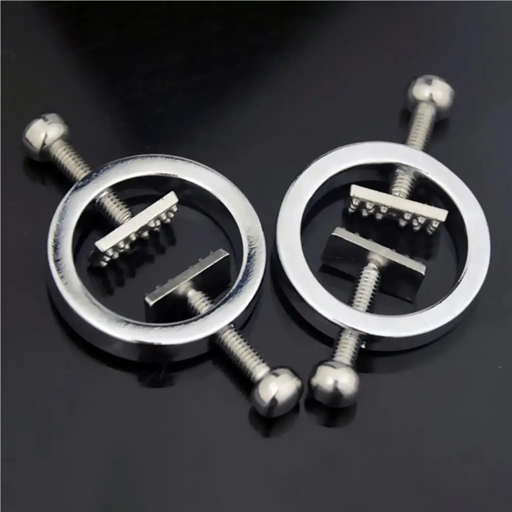 2 Stück Nippelschutz ohne Piercings, Kreisklemmen, verstellbare Brustkorrektur, Nagelplatte, Brustklemmen mit internem Spike