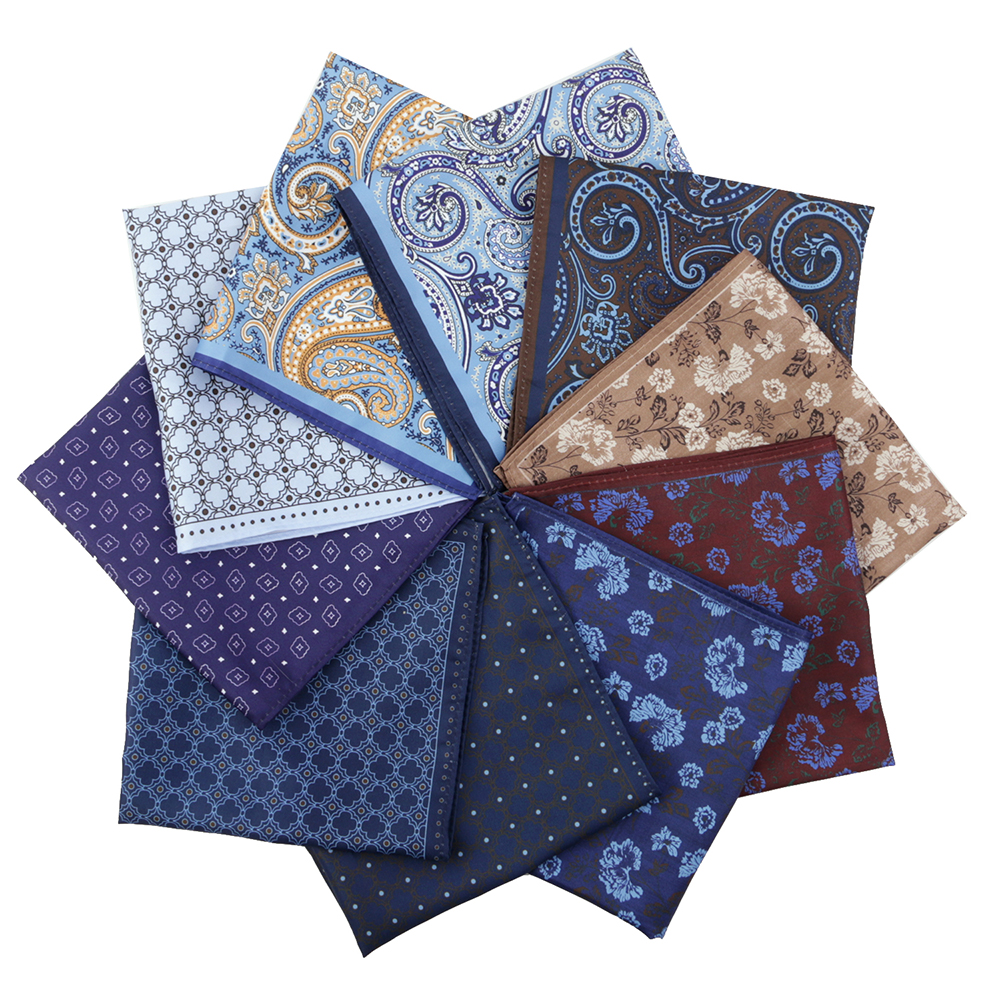    Tailor Smith 11,81 x 11,81 Zoll Einstecktücher Paisley Herren-Taschentuch für Anzug, Accessoires, Hochzeit, Business, Bankett, Geschenk