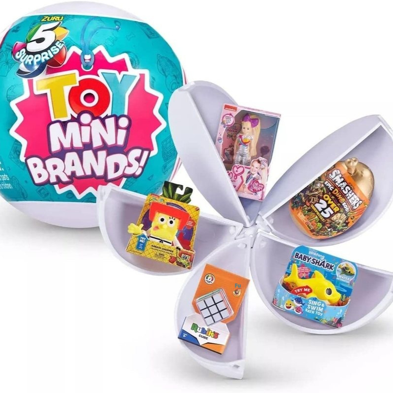 Zuru Mini แบรนด์ของเล่น 5 Surprise Miniature ของเล่น Mini แบรนด์ของเล่น Miniature ของเล่น Mystery Blind Box Series 1 Original ซูเปอร์มาร์เก็ต