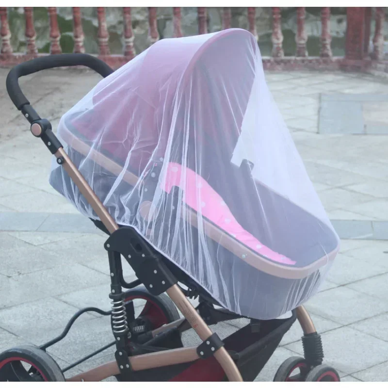 Mosquitera para cochecito de bebé, carrito de cochecito, protector contra insectos, malla segura, cubierta de malla de protección para bebés, accesorios para cochecito de bebé
