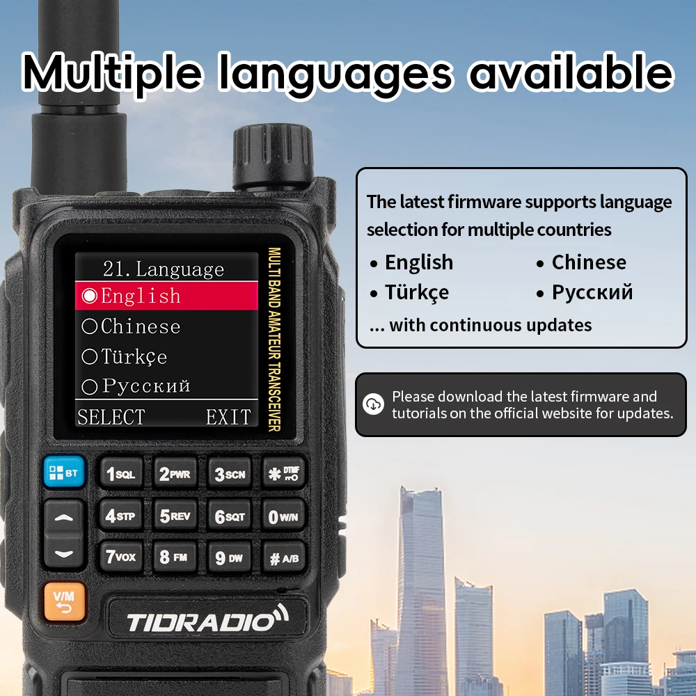 TIDRADIO H3 Plus Global Walkie Talkie Repeater Bluetooth Antworttelefon Air Band Long Range Radio Wandern Standby Radfahren Team