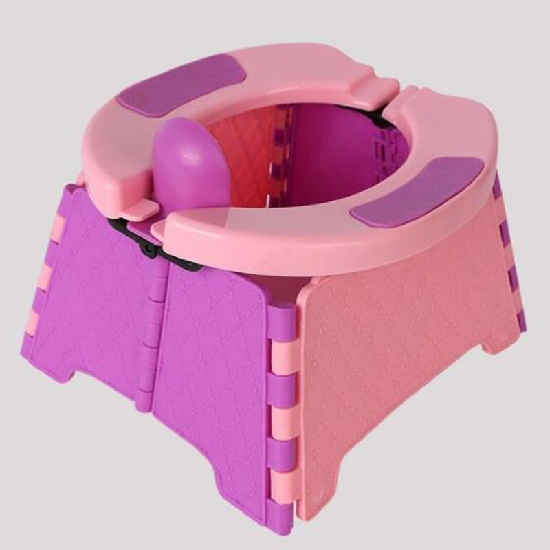 New children's outdoor travel foldable portable car small toilet