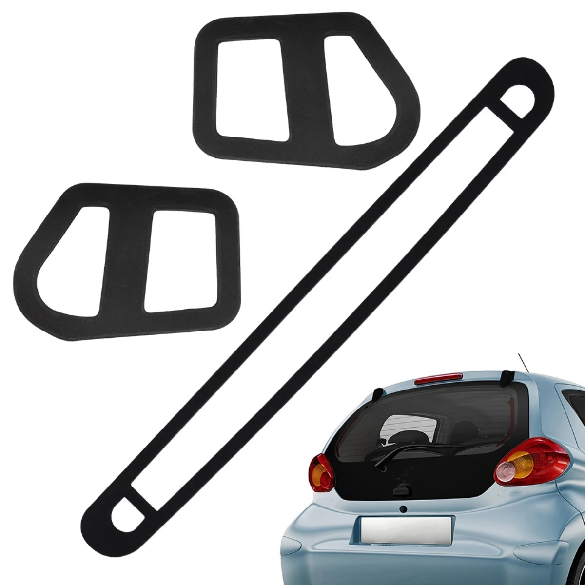 高レベルサードブレーキライトシール + リアテールクラスターシールトヨタアイゴ MK1 2005-2014 カーアクセサリー