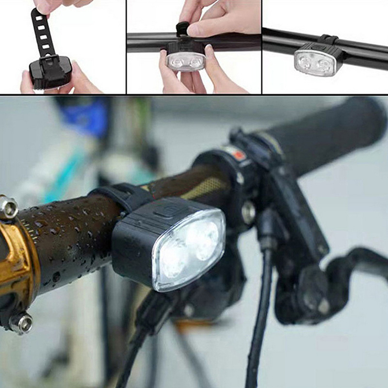 Waterproof Headlight Set for Bicycle, USB Charge, Front and Rear Light, MTB Taillight, LED Lanterna, Bike Parts, Ciclismo, 6 Modos
