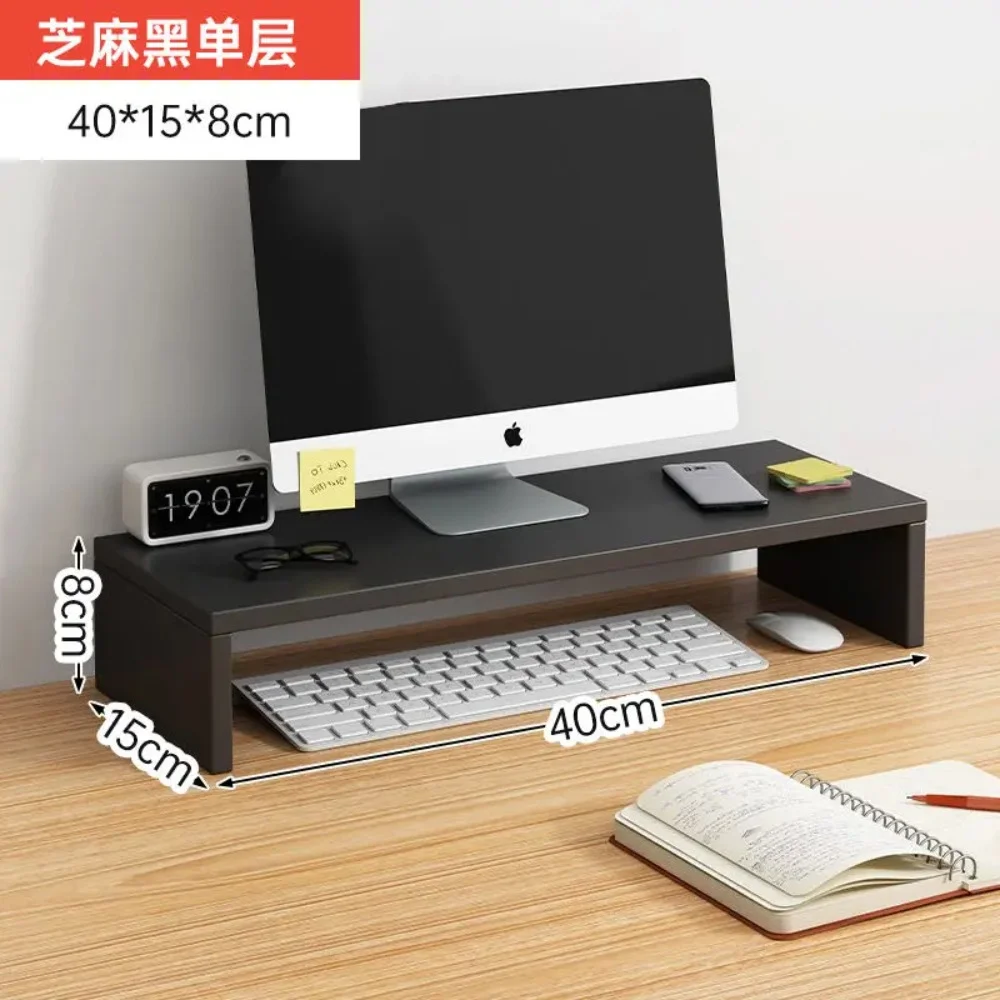 Soporte elevador para monitor: soporte ergonómico para computadora portátil, organizador de escritorio, almacenamiento para teclado