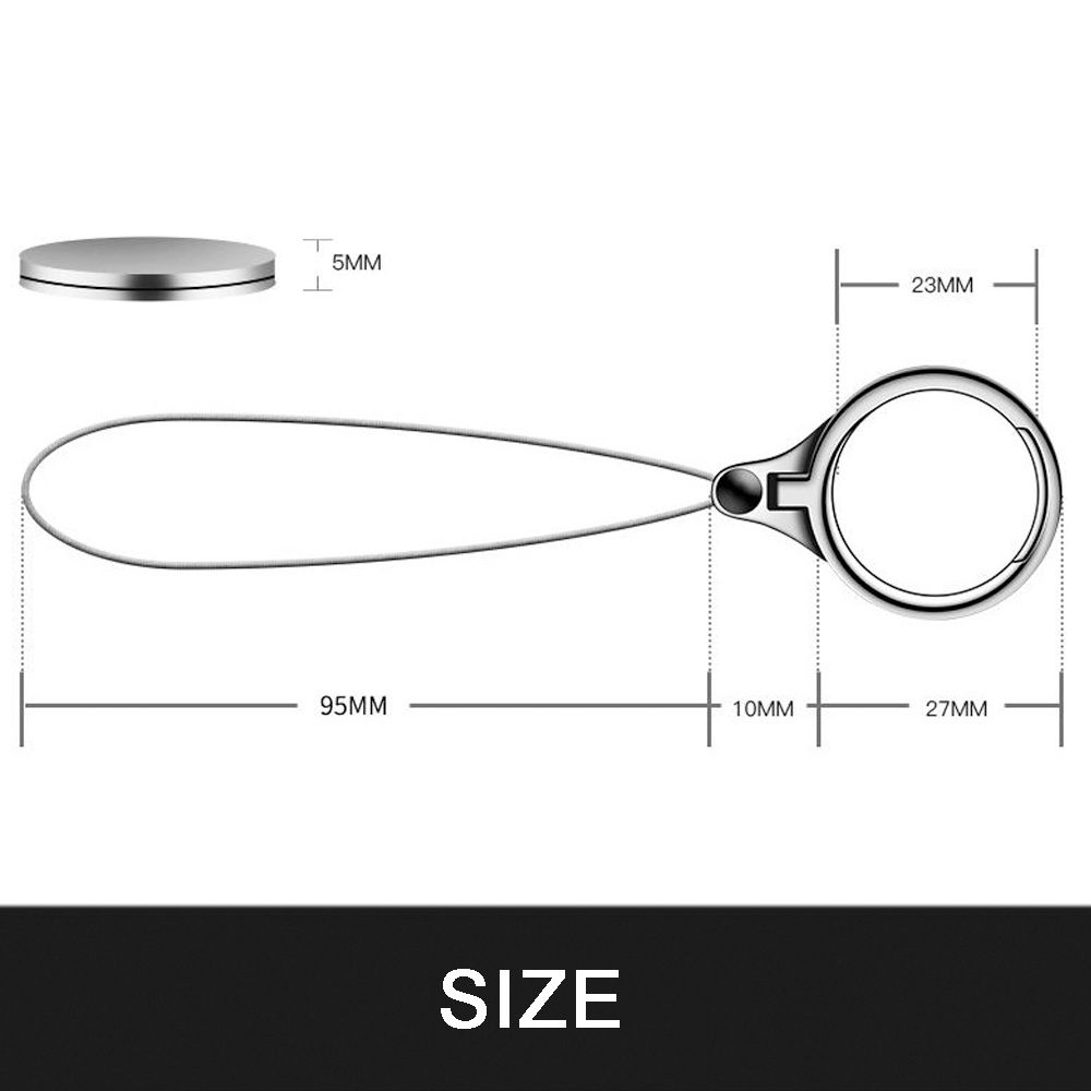Universal 2 en 1 anillo colgar cuerda correas de teléfono móvil soporte de Metal anillo de dedo cordón soporte móvil
