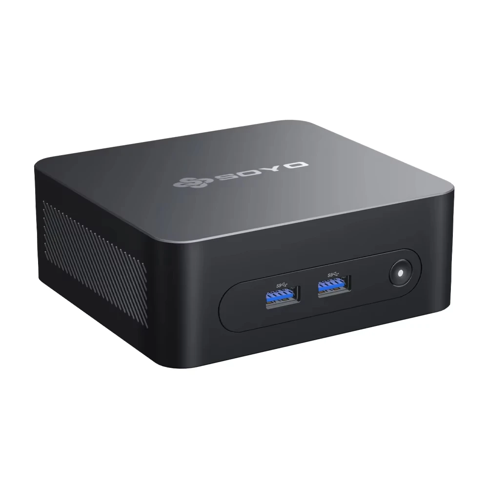 Soyo m2 plus 2 mini pc windows 11 pro intel n100 cpu 16gb ddr4 512gb ssd hdmix2 4k @ 60hz wifi 5 bt 5,0 tragbarer computer