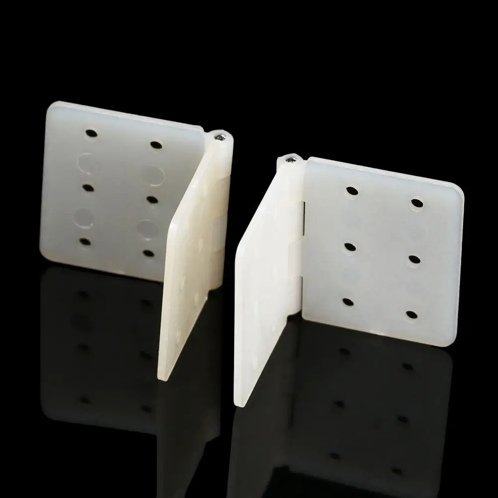 10Pcs 3 Sizes White Nylon Pinned Hinge for RC Airplanes Aileron Connection Aeromodelling Model DIY Accessories Educational Toys