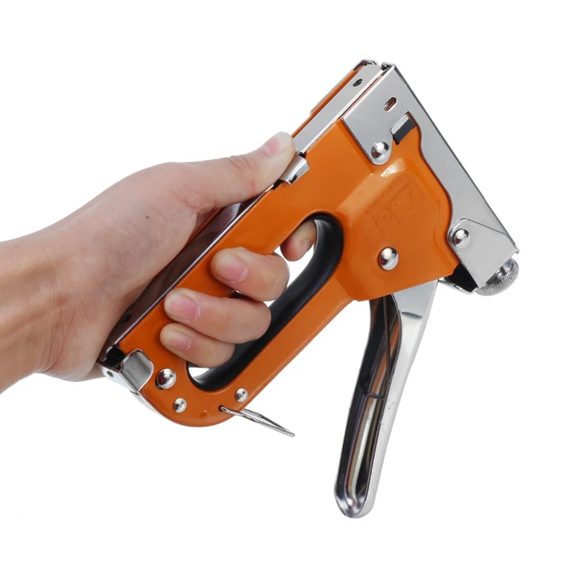 3 in 1 cucitrice pistola sparachiodi graffetta strumento per mobili resistenti per legno acciaio inossidabile metallo carpenteria strumento manuale per casa/fai da te
