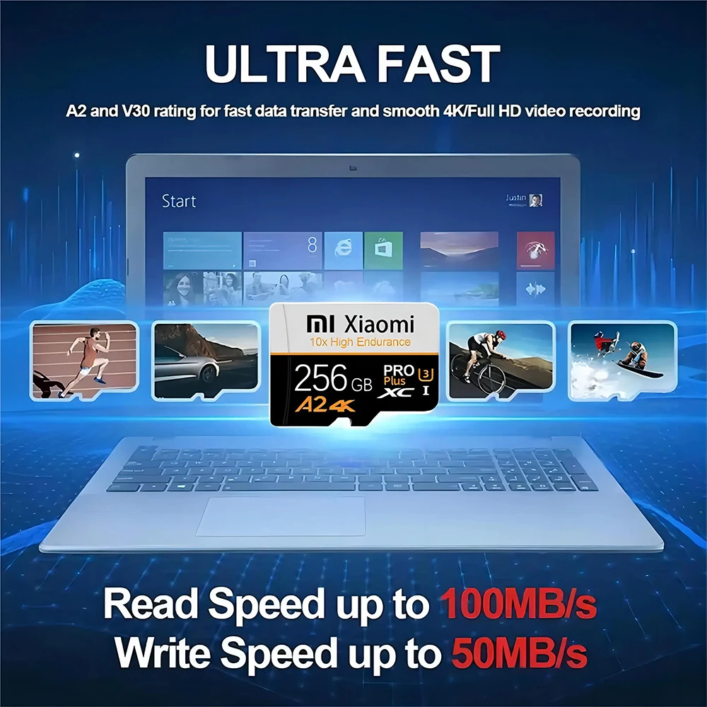 Xiaomi SD Memory Card 128GB 2TB Class10 V30 TF Card 1TB Mini SD Card 512GB High Speed Micro TF SD Card 256GB For Nintendo Switch