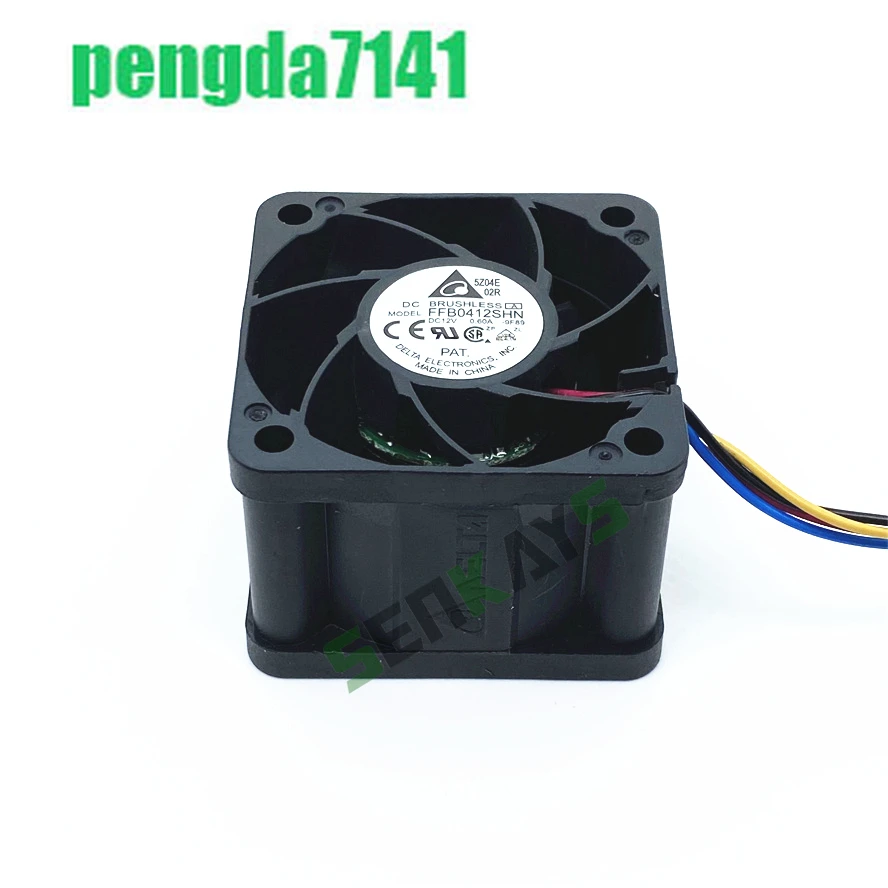 Delta FFB0412SHN 12V 0.6A 4028 40 มม.40x40x28 มม.พัดลมเซิร์ฟเวอร์ขนาดใหญ่พัดลมระบายความร้อน 4pin PWM