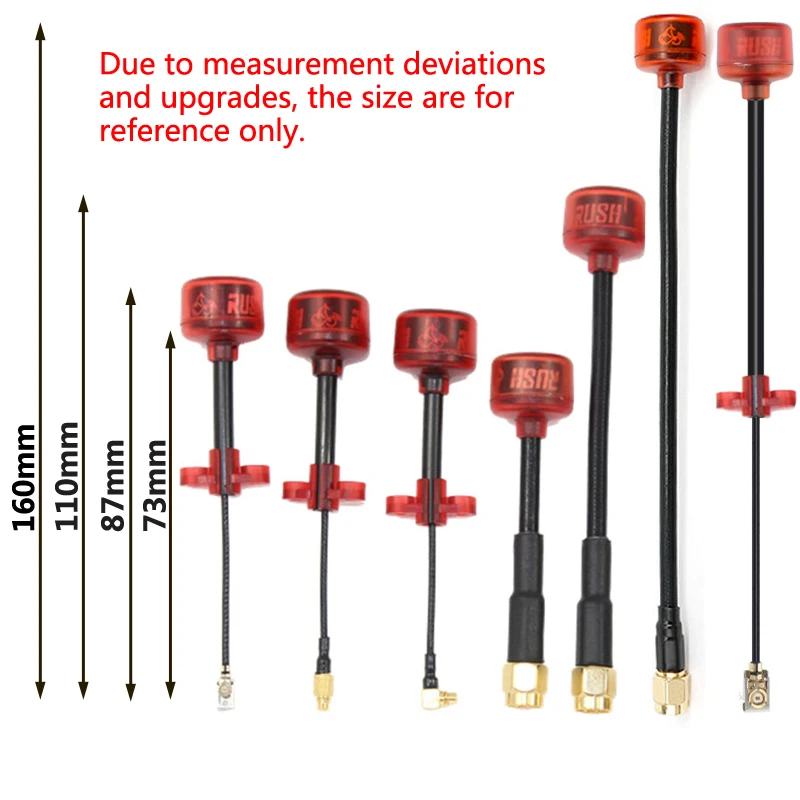 Rush Cherry FPV 5,8G Antenne LHCP RHCP SMA MMCX UFL große palette Racing Antenne Stecker Adapter Für FPV Quadcopter Racing Drone