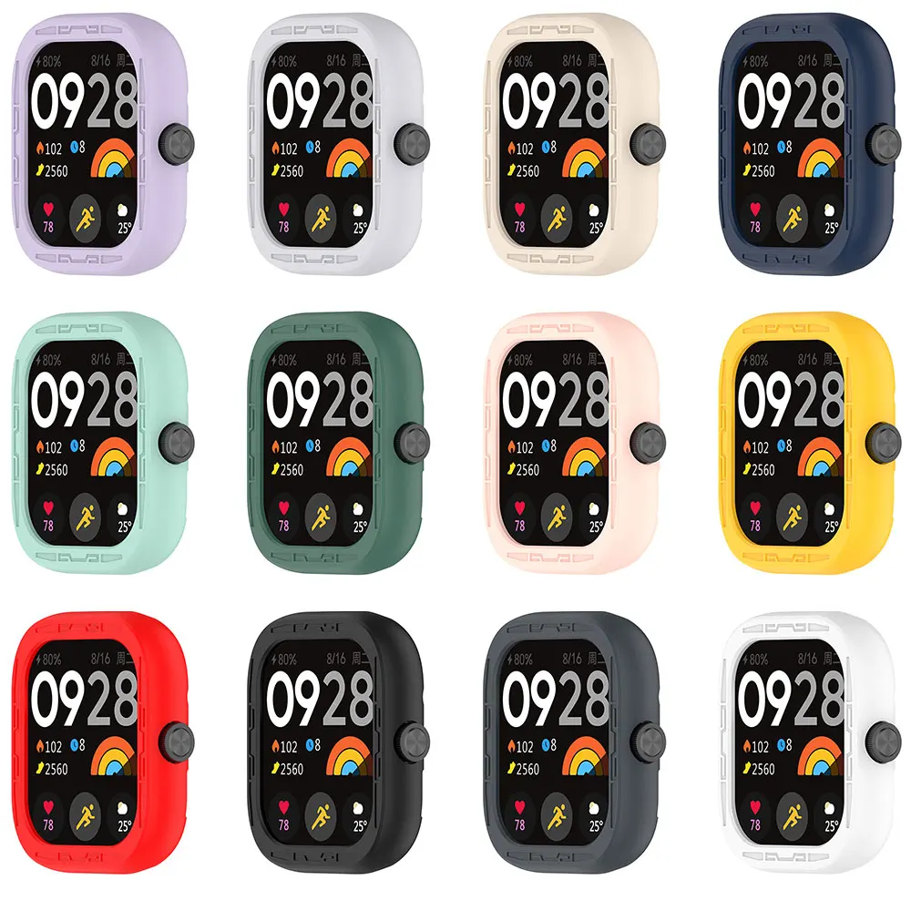 Correa de silicona y funda protectora para reloj Redmi 4, pulsera a prueba de golpes, Protector de pantalla, carcasa